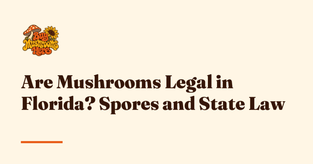 Are Mushrooms Legal in Florida? Spores and State Law — Buy Mushrooms Here